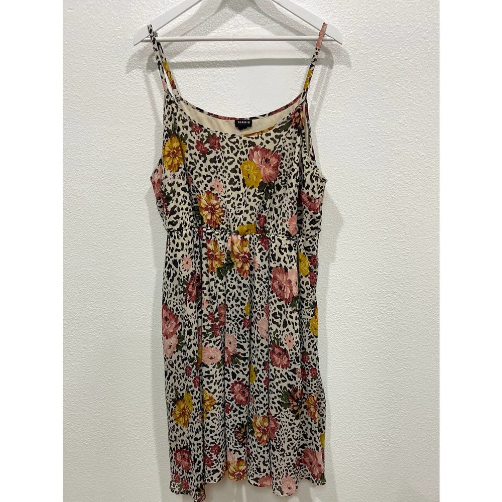 Torrid Floral Spaghetti Straps Dress- Size 3
